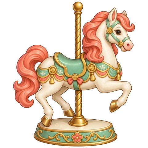 Toy carousel horse